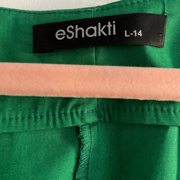 💚GUC Eshakti Sleeveties Cotton Poplin Shirtdress in Verdigris Green 💚 - Picture 3 of 5